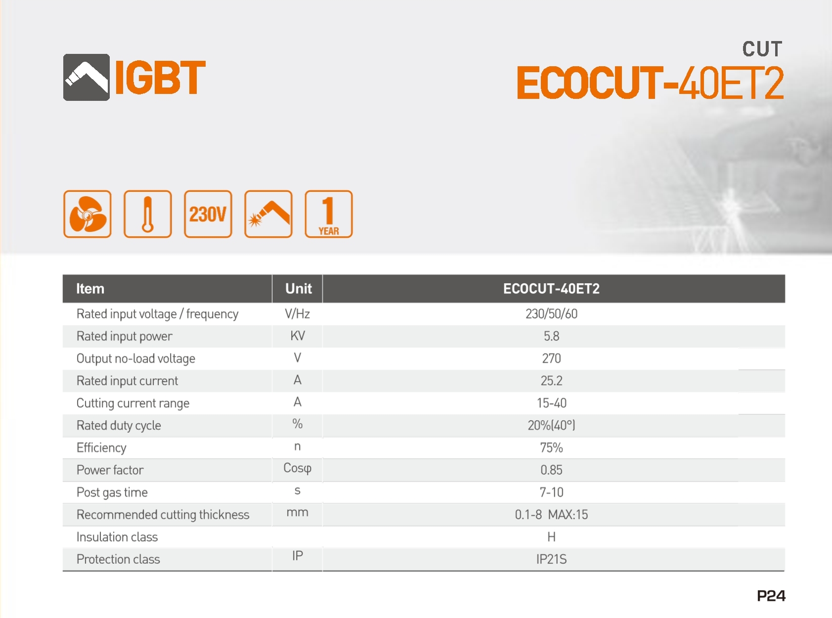 Mesin Las ECOCUT-40ET2 - Gambar 2